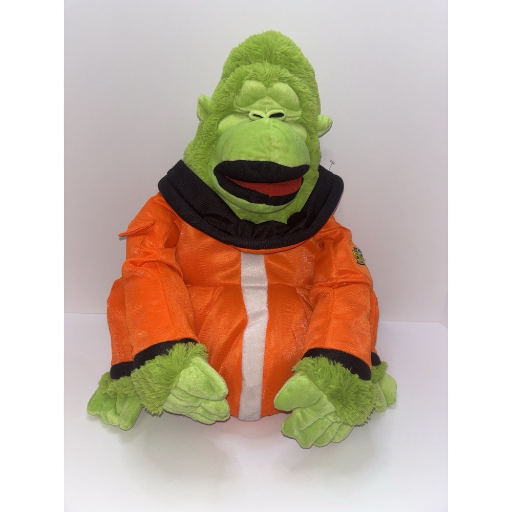 Galileo the Green Gorilla Plush Hand Puppet‎ Galactic Blast Monkey 16"  Huge